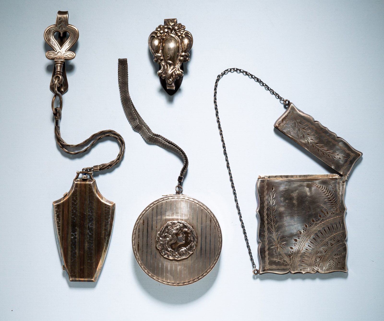 THREE STERLING LADIES ACCESSORIES. (1 of 3)