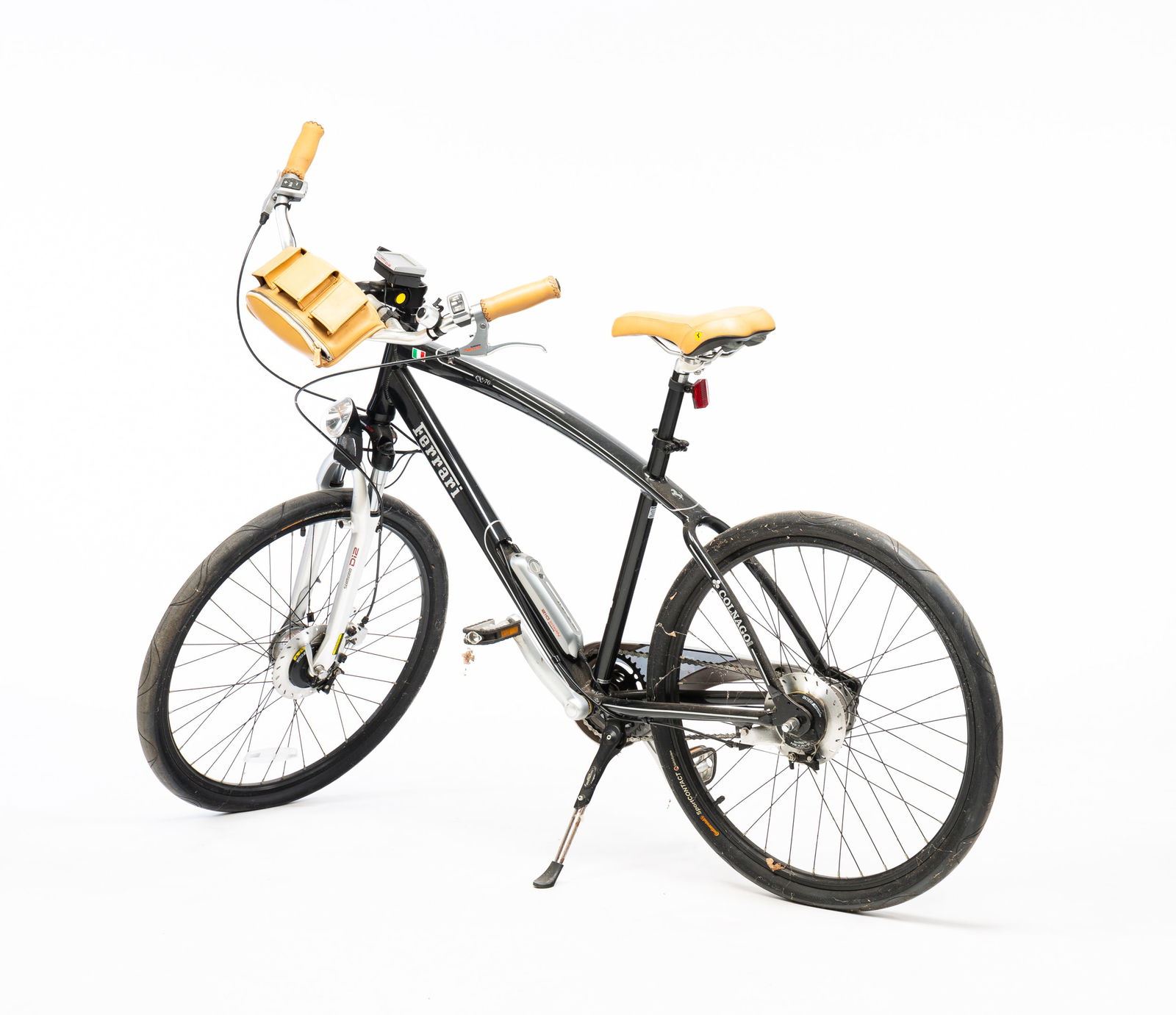 BLACK FERRARI COLNAGO CX70 BICYCLE. (1 of 3)