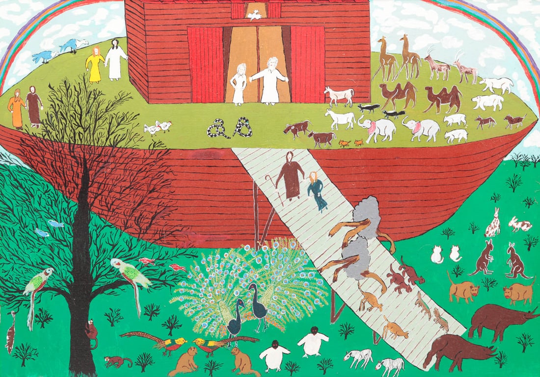 DEPARTURE FROM NOAH'S ARK BY RUTH HUNTER PERKINS. (1 of 4)