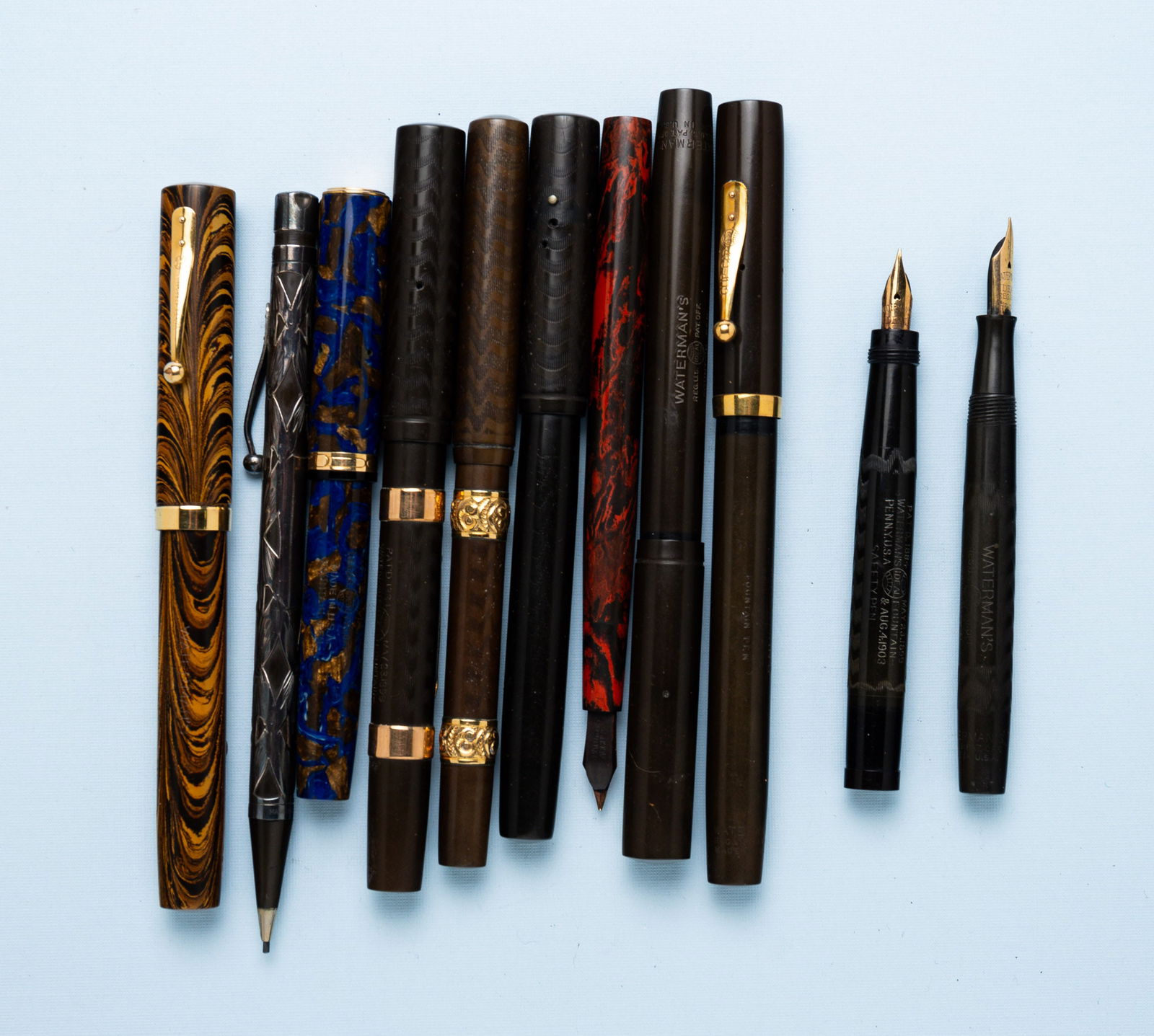 GROUP OF WATERMAN'S PENS AND PENCILS. (1 of 1)