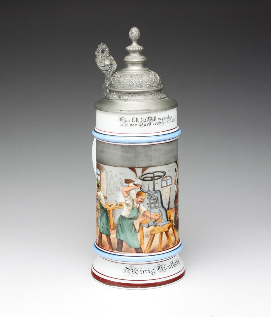 OCCUPATIONAL LITHOPHANE STEIN. (1 of 8)