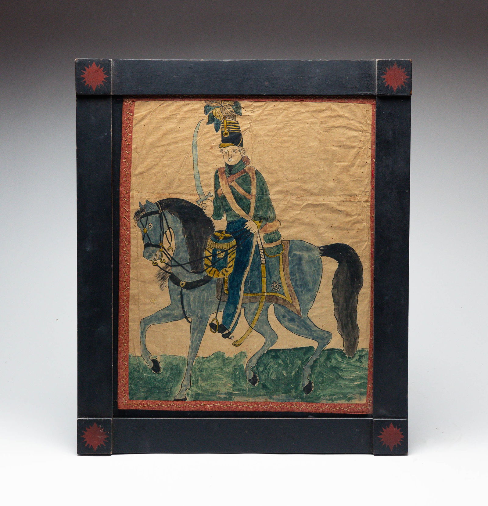 WATERCOLOR DRAWING OF SOLDIER. (1 of 4)