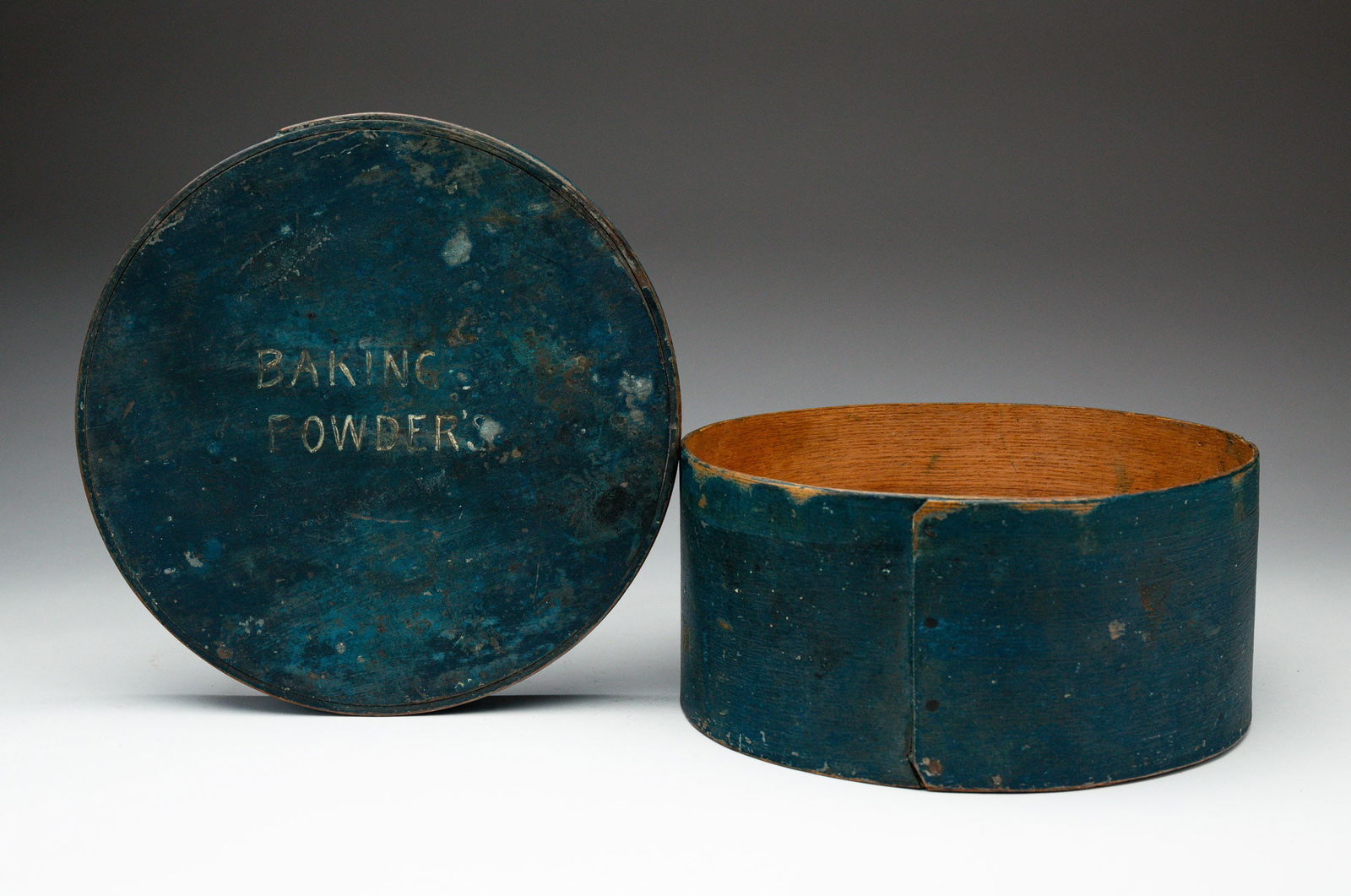 PAINT-DECORATED "BAKING POWDER'S" PANTRY BOX. (1 of 7)