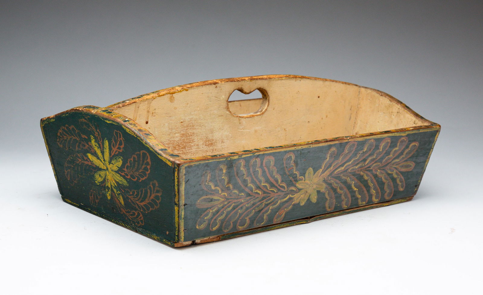 DECORATED FOLKY CUTLERY BOX. (1 of 4)