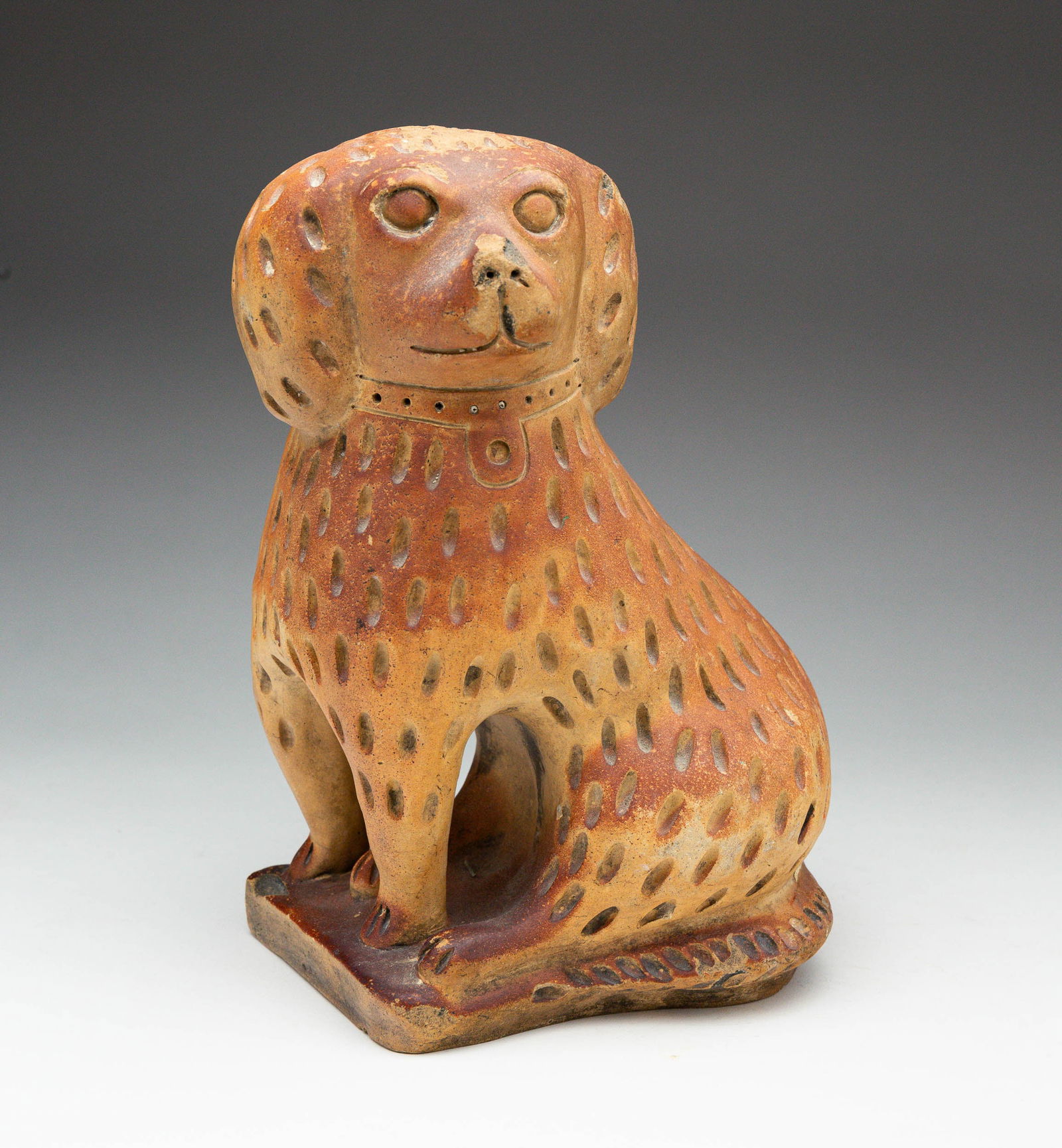 Ohio Stoneware Spaniel. Auction