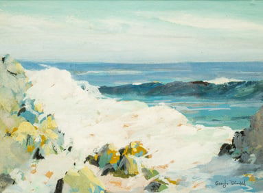 GEORGE WILLIAM DINCKEL (1891-1976) "COASTAL LANDSCAPE".