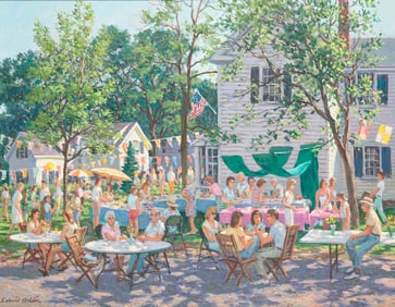 SUNDAY SOCIAL BY SVEN OHRVEL CARLSON (1911-2006).