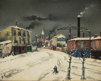 GABRIEL MARC FERRO (1903-1981) "CITYSCAPE".