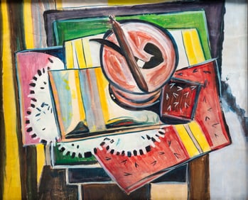 IN THE MANNER OF ALFRED HENRY MAURER "ABSTRACT STILL LIFE".