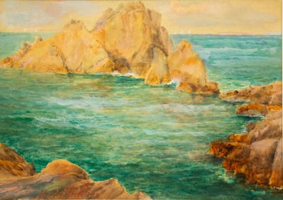 IN THE MANNER OF CHARLES HERBERT WOODBURY "SEASCAPE".