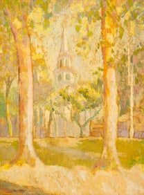 IN THE MANNER OF GARI (JULIUS GARIBALDI) MELCHERS "CHURCH".