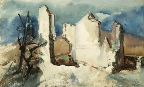 HENRY GEORGE KELLER (1869-1949) "HAUNTED HOUSE".