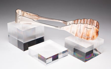 STERLING SILVER ASPARAGUS SERVER.