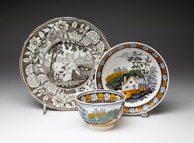 THREE PIECES OF SALOPIAN WARE.