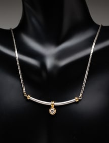 VIERI WHITE GOLD AND DIAMOND NECKLACE.