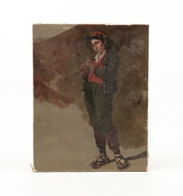 YOUNG MAN WITH HORN BY ROBERT BOLLING BRANDEGEE.