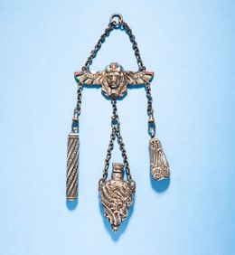 EGYPTIAN REVIVAL CHATELAINE.