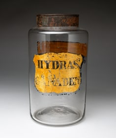 BLOWN GLASS APOTHECARY JAR.