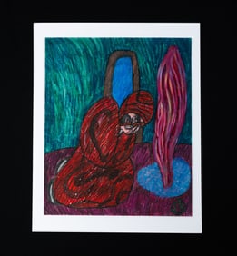 FIGURAL ABSTRACT BY JOSEPH SALVATORE (YOUNGSTOWN, OHIO, 1938-1984).