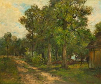 LANDSCAPE SIGNED CARL RUDOLPH THEUERKAUFF (1875-1926).