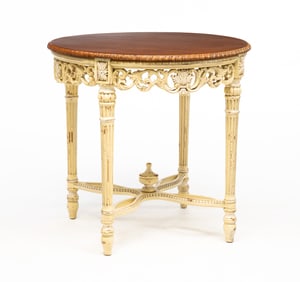 HABERSHAM LOUIS XVI STYLE CENTER TABLE.