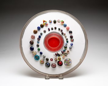 GROUP OF PAPERWEIGHT BUTTONS.