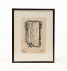 STUDY OF A TOWEL BY ROBERT BOLLING BRANDEGEE.