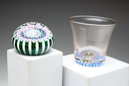 TWO PAPERWEIGHT ITEMS.