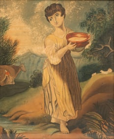 BUCOLIC LANDSCAPE PAINTING WITH YOUTH.