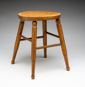 PAINTED YOUTH SIZE STOOL.