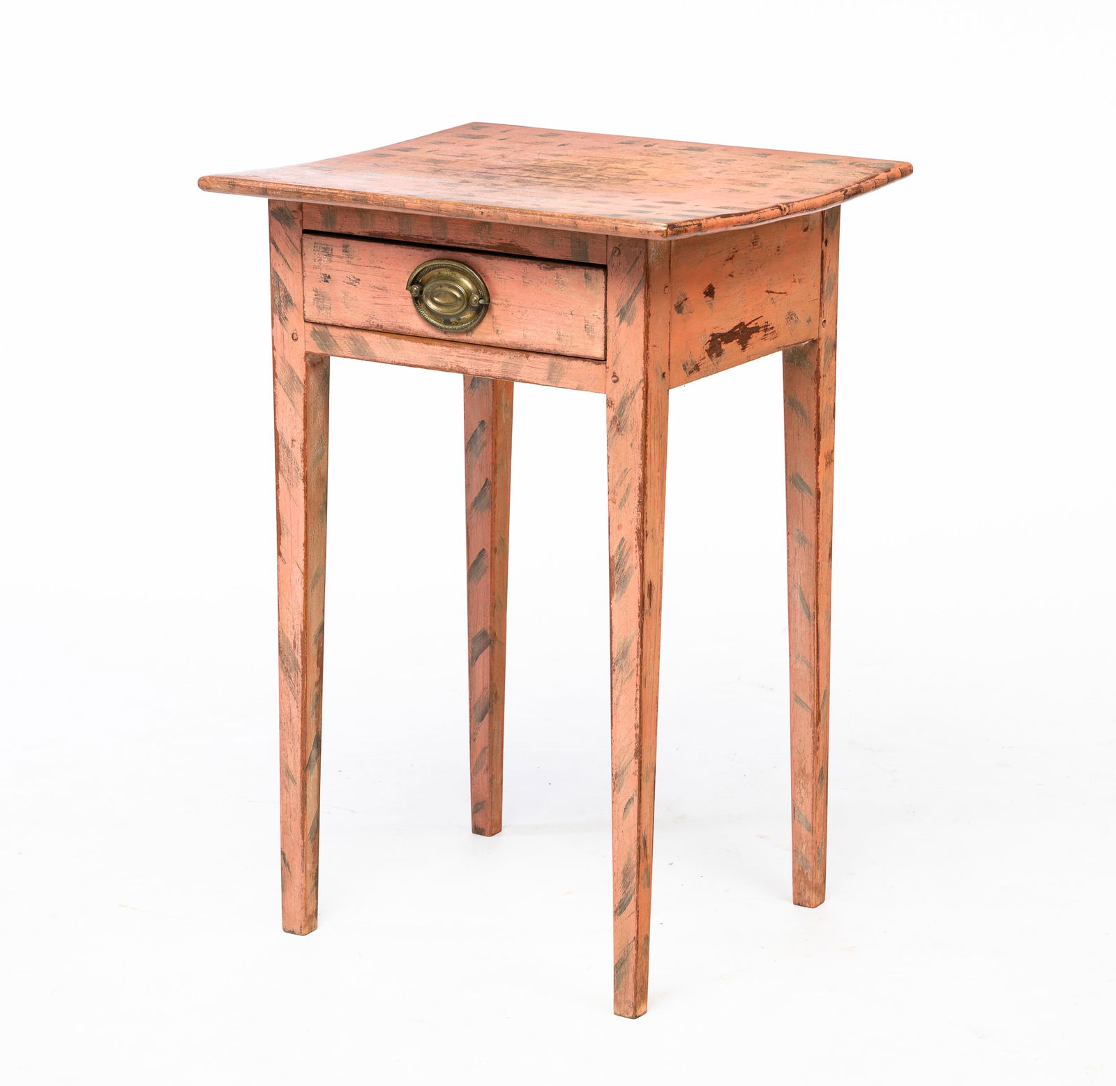 PAINT DECORATED HEPPLEWHITE STAND. (1 of 6)