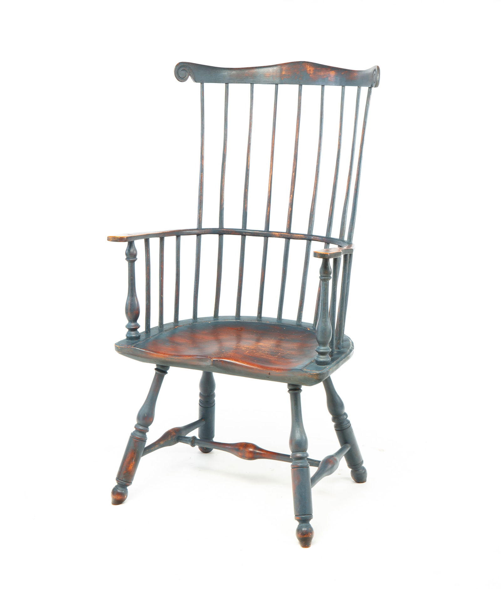 ELDREW WHEELER FANBACK WINDSOR ARMCHAIR. (1 of 5)