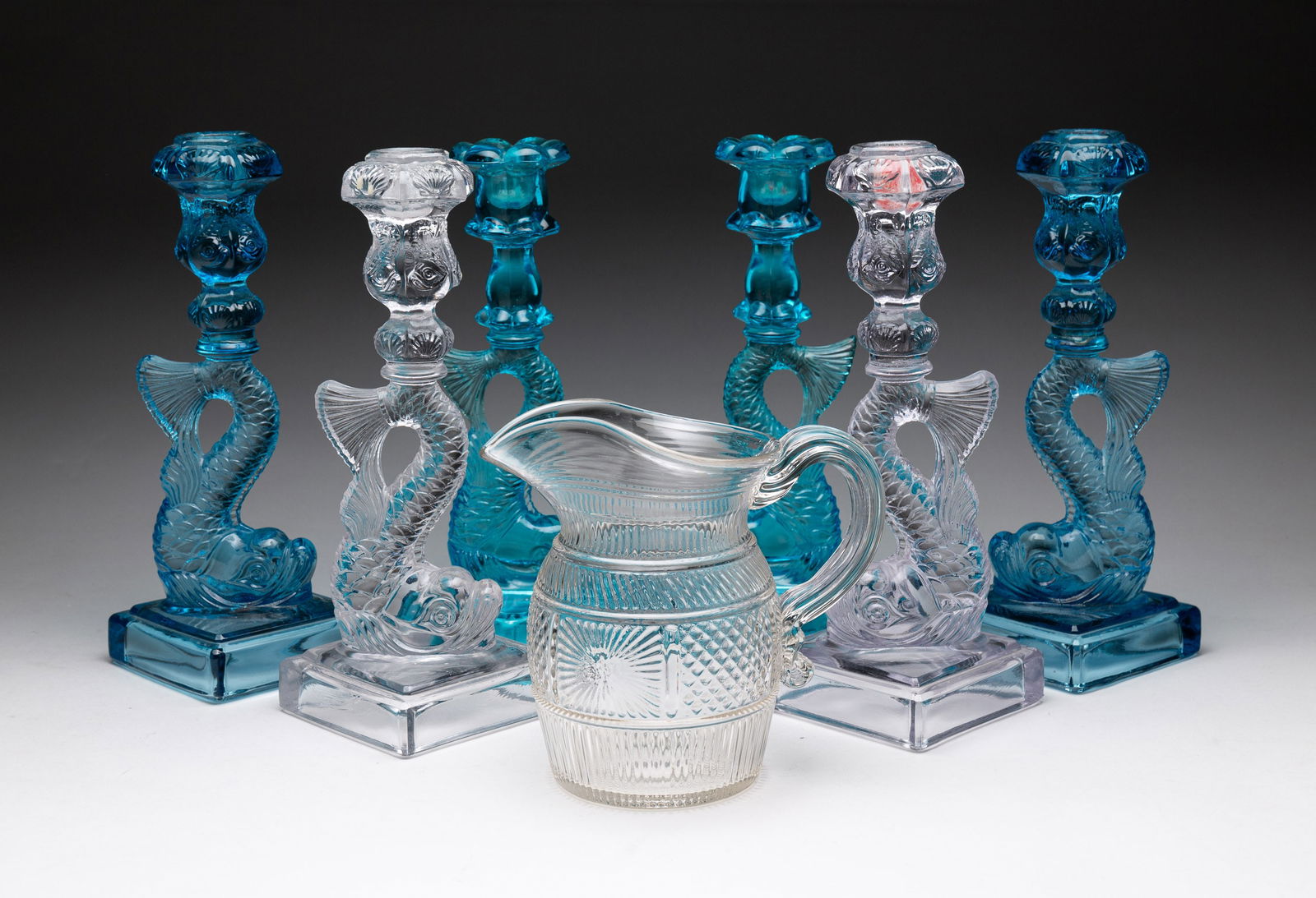 GROUP OF REPRODUCTION GLASSWARE. (1 of 5)