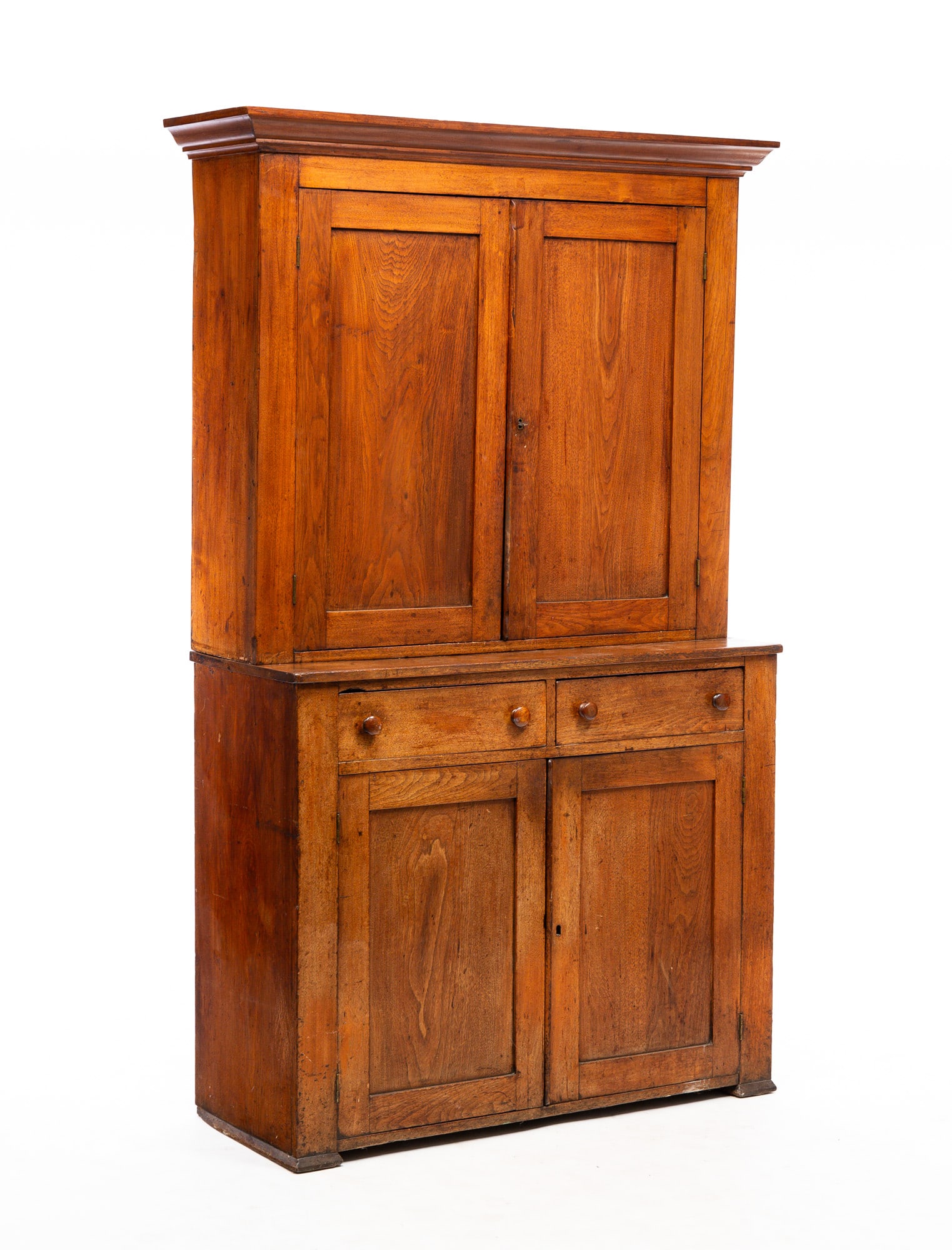 COUNTRY STEPBACK CUPBOARD. (1 of 5)