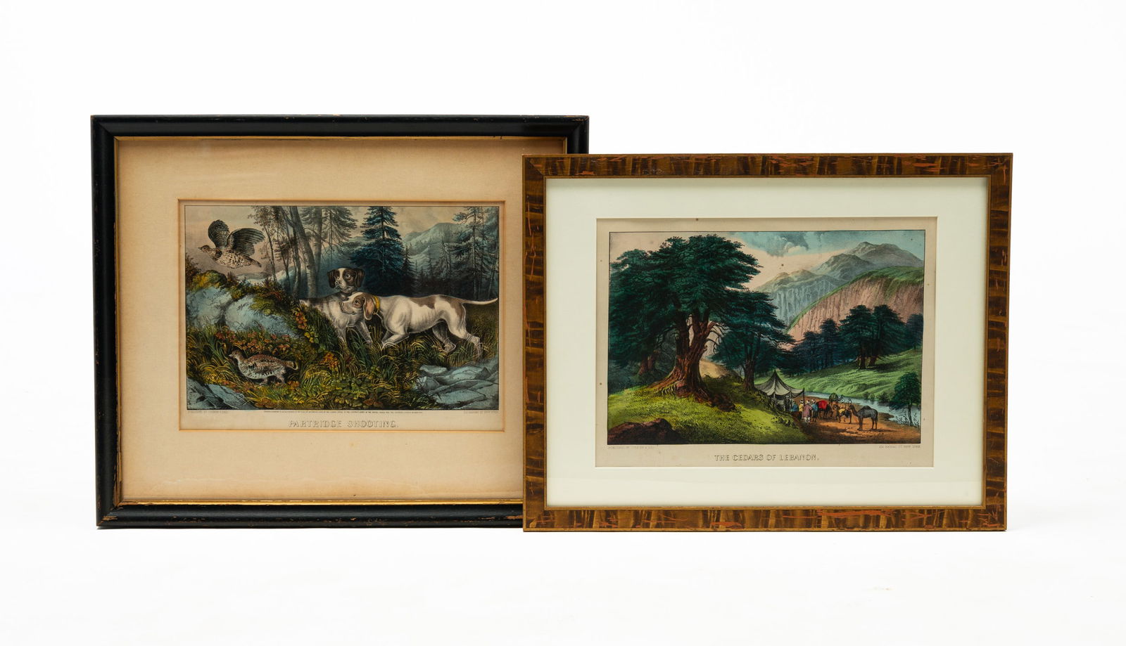TWO CURRIER & IVES LITHOGRAPHS. (1 of 4)