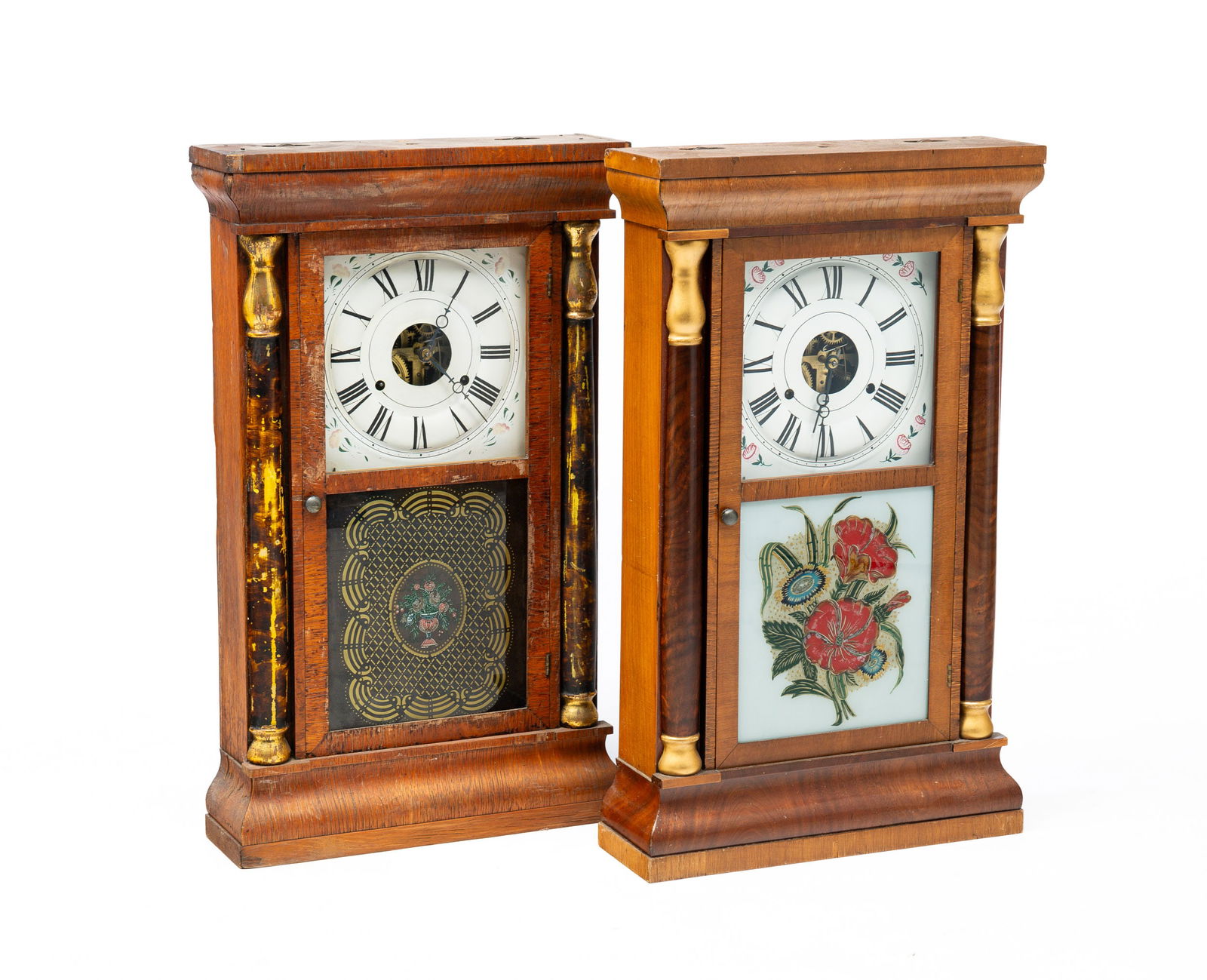 TWO SETH THOMAS MANTLE CLOCKS. (1 of 6)