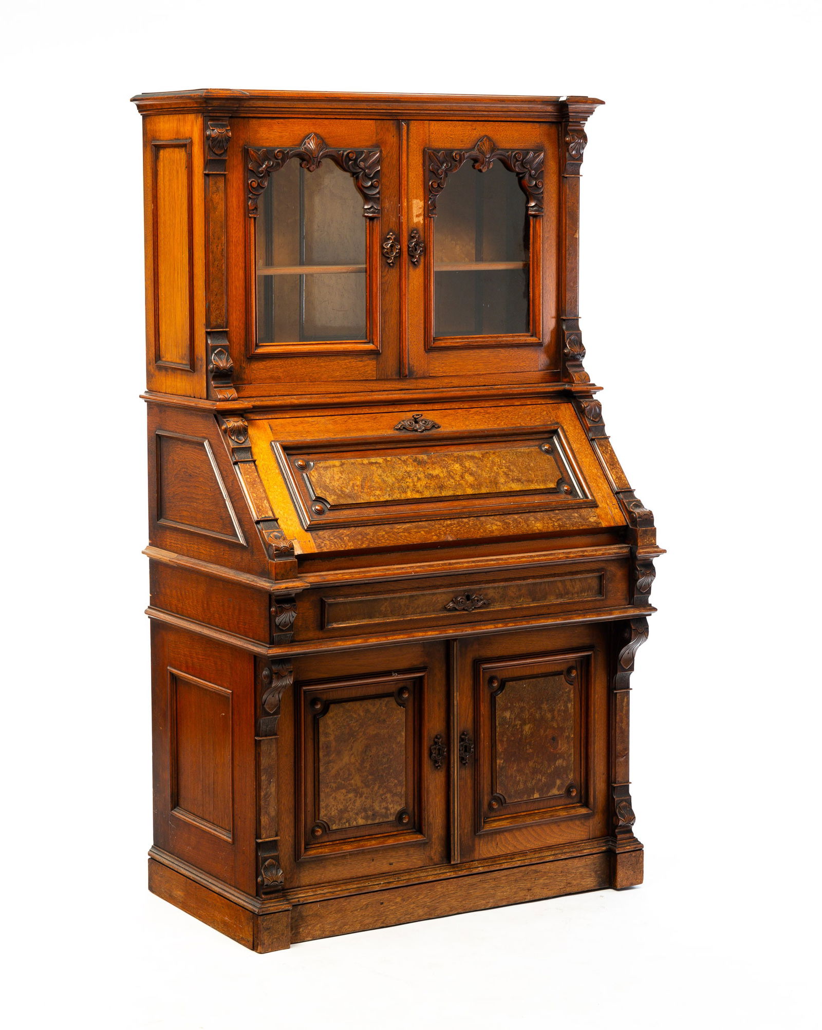 VICTORIAN SECRETARY BOOKCASE. (1 of 7)