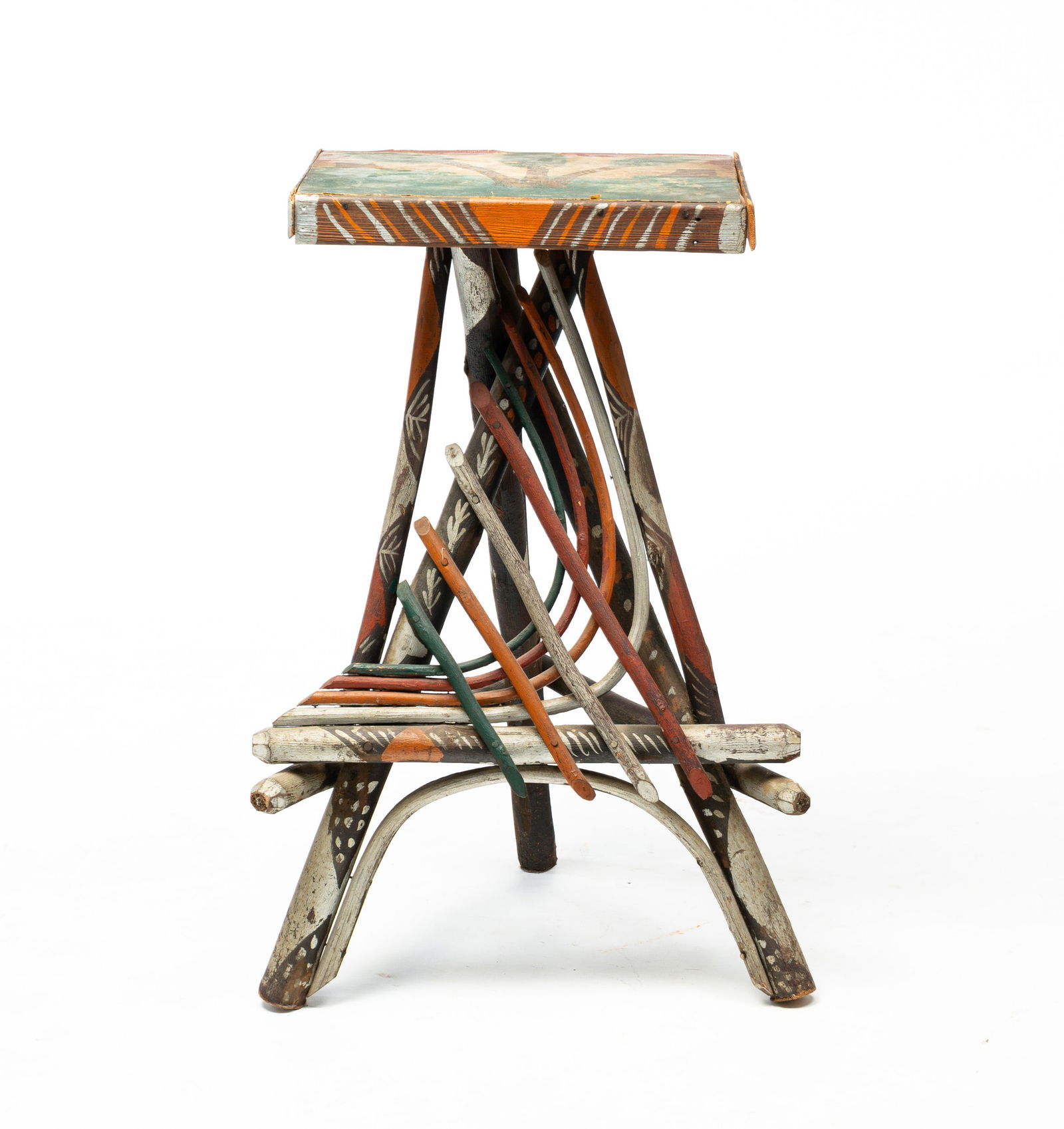 FOLKSY PAINTED STAND. (1 of 5)