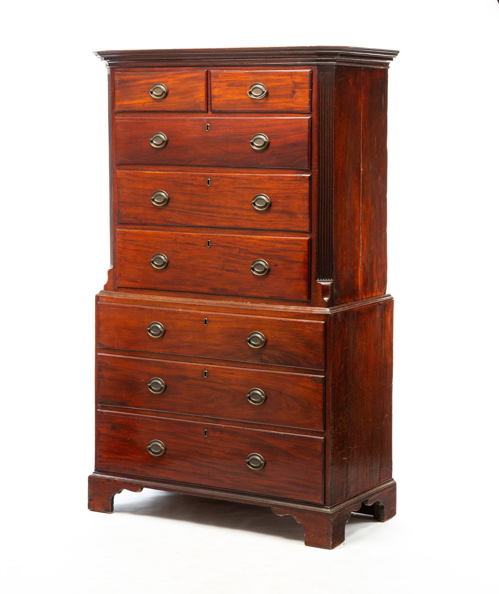 CHIPPENDALE CHEST ON CHEST. (1 of 5)