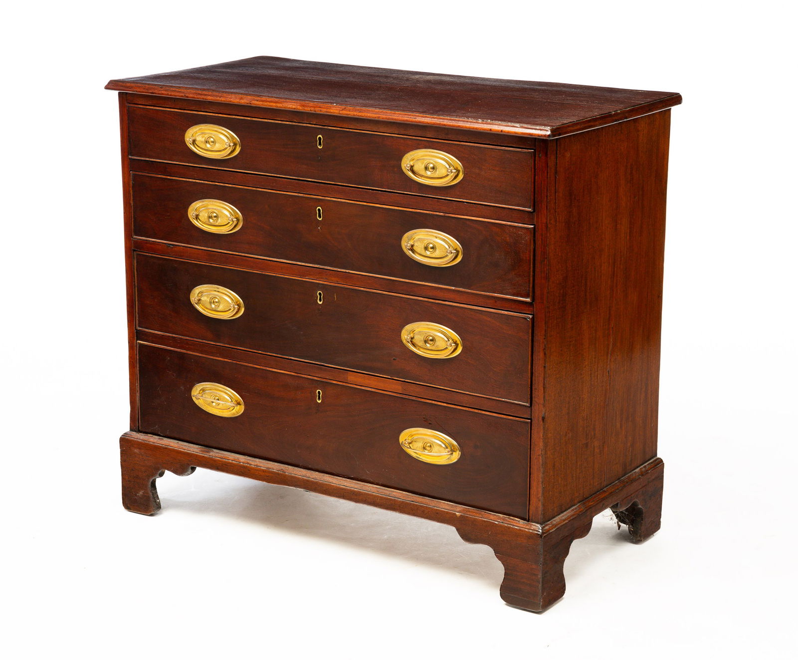 DIMINUTIVE CHIPPENDALE CHEST OF DRAWERS. (1 of 4)