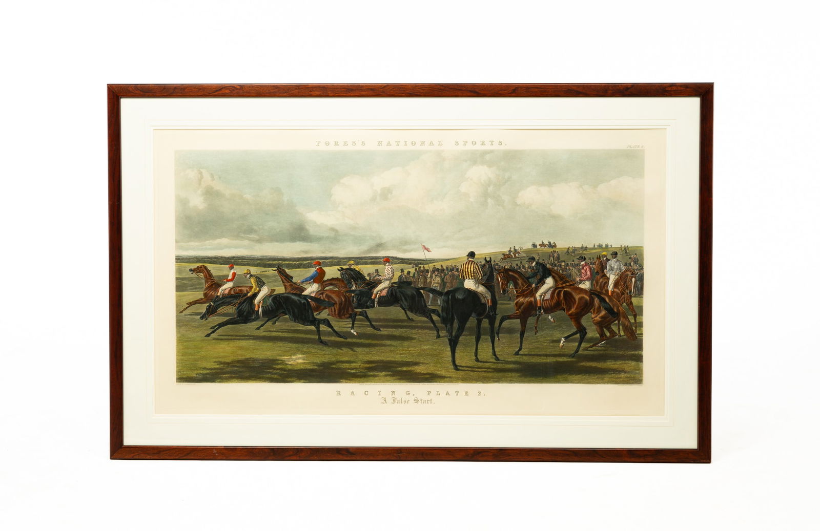 FORES'S NATIONAL SPORTS "A FALSE START" COLOR PRINT. (1 of 6)