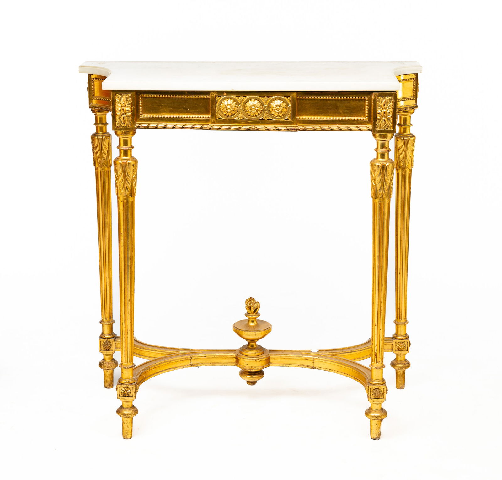LOUIS XVI STYLE GILDED PIER TABLE. (1 of 4)
