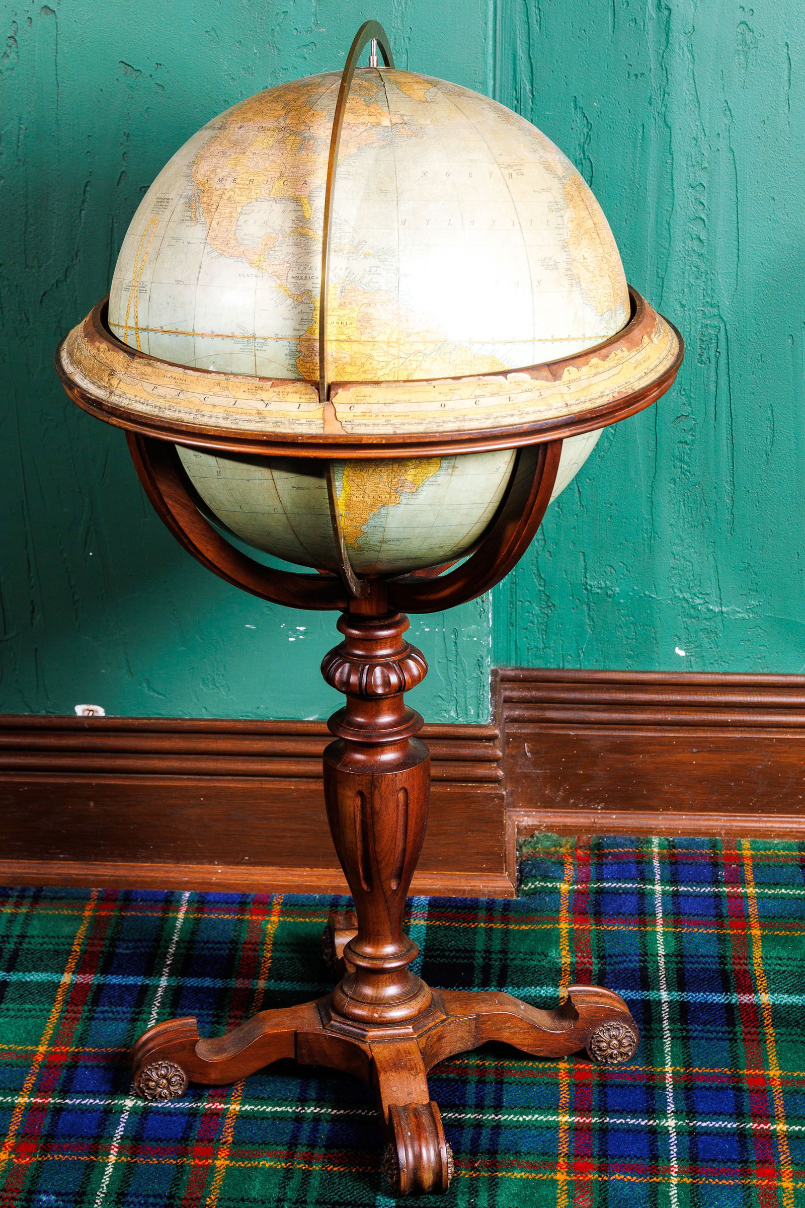 RAND MCNALLY TERRESTRIAL LIBRARY GLOBE. (1 of 5)