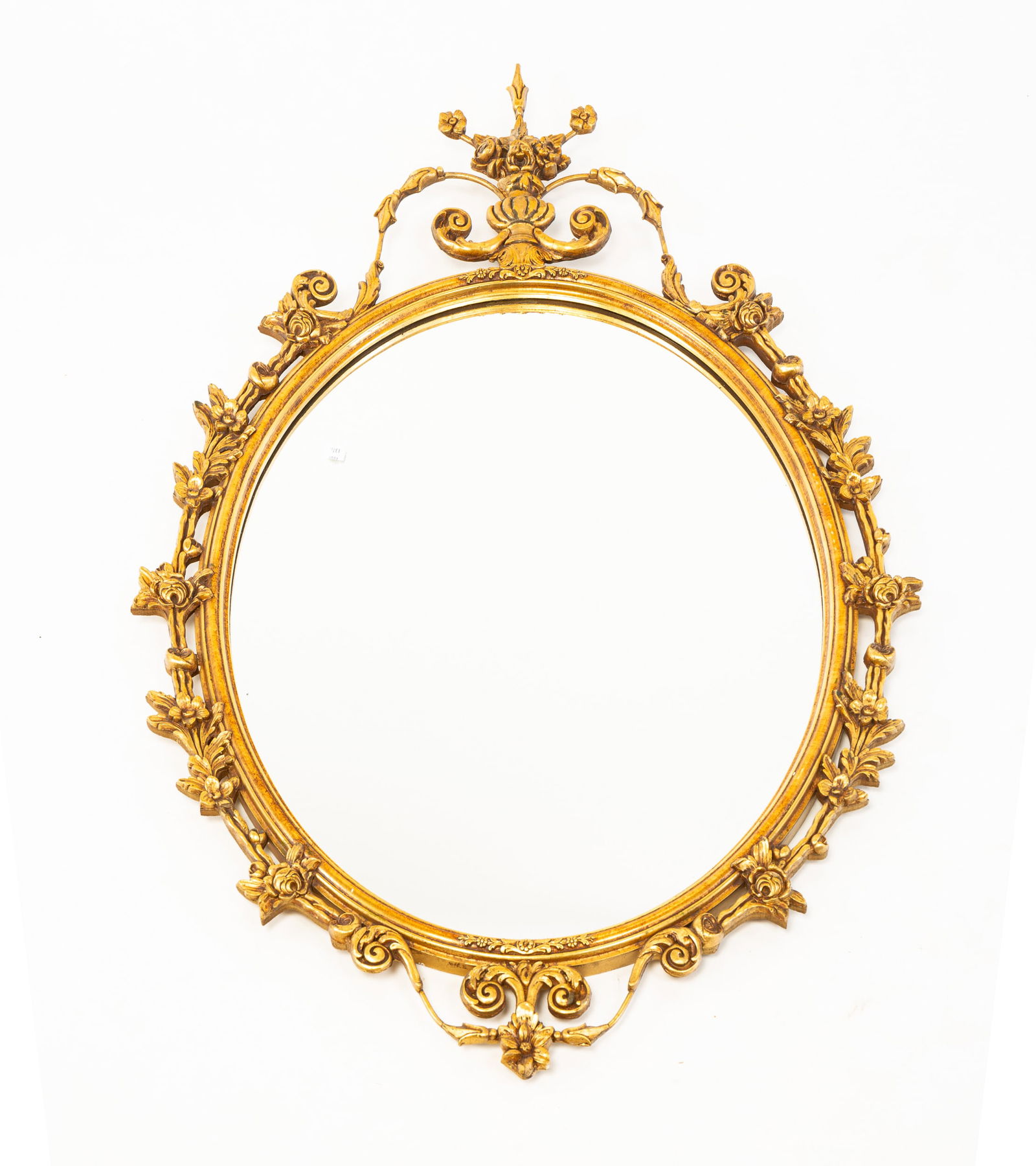 ORNATE GILDED MIRROR. (1 of 4)