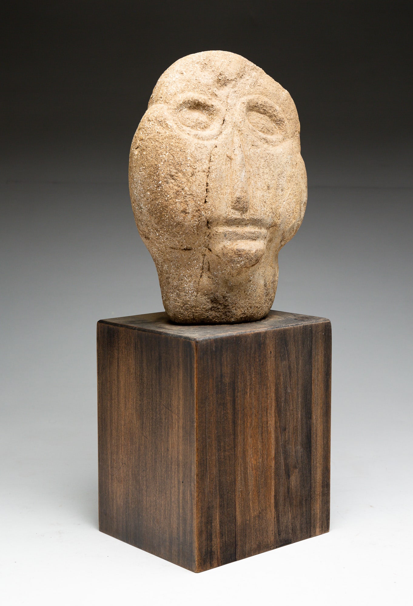 FOLKSY SANDSTONE SCULPTURE. (1 of 3)