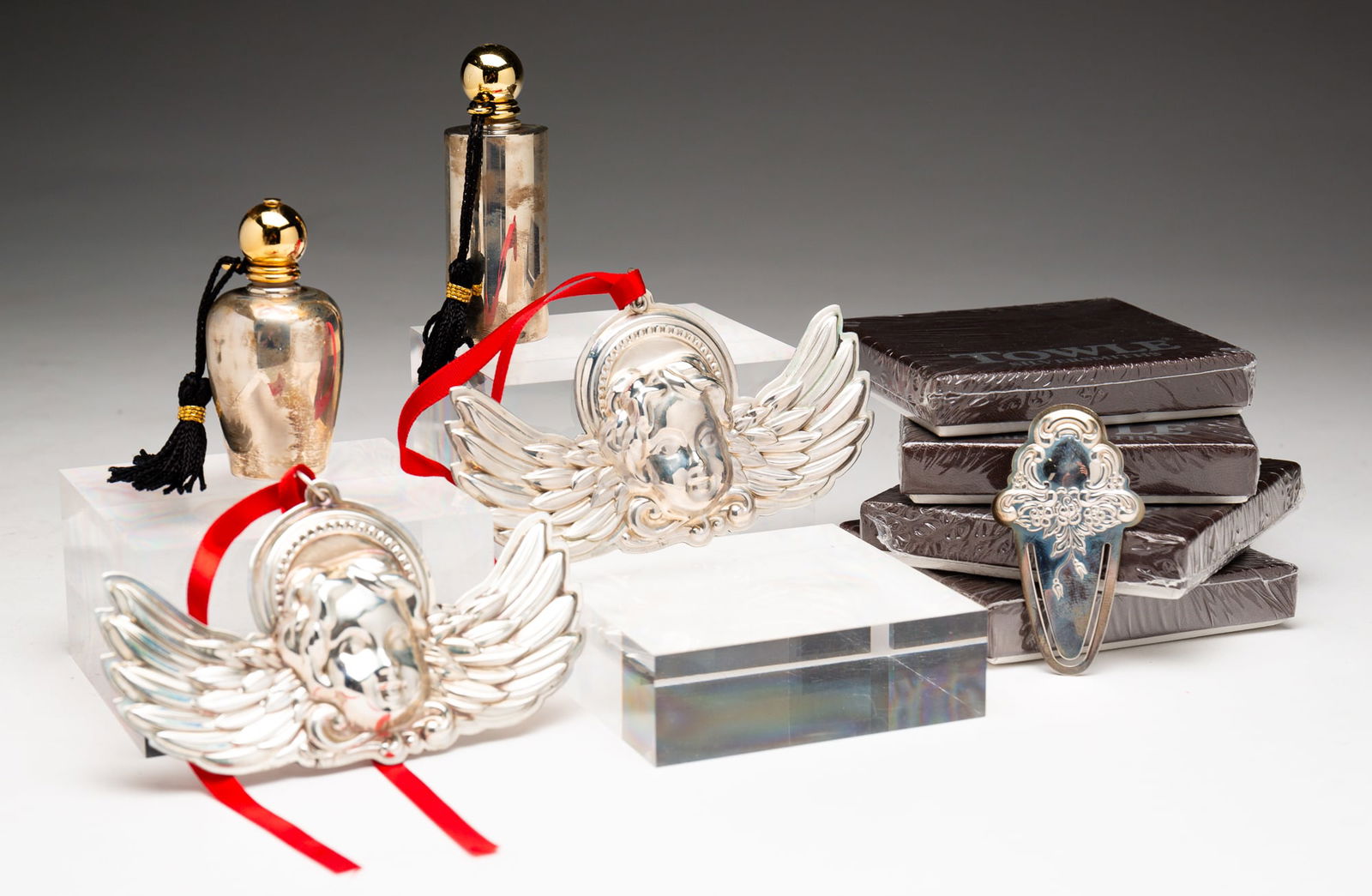 NINE TOWLE STERLING SILVER ITEMS. (1 of 4)