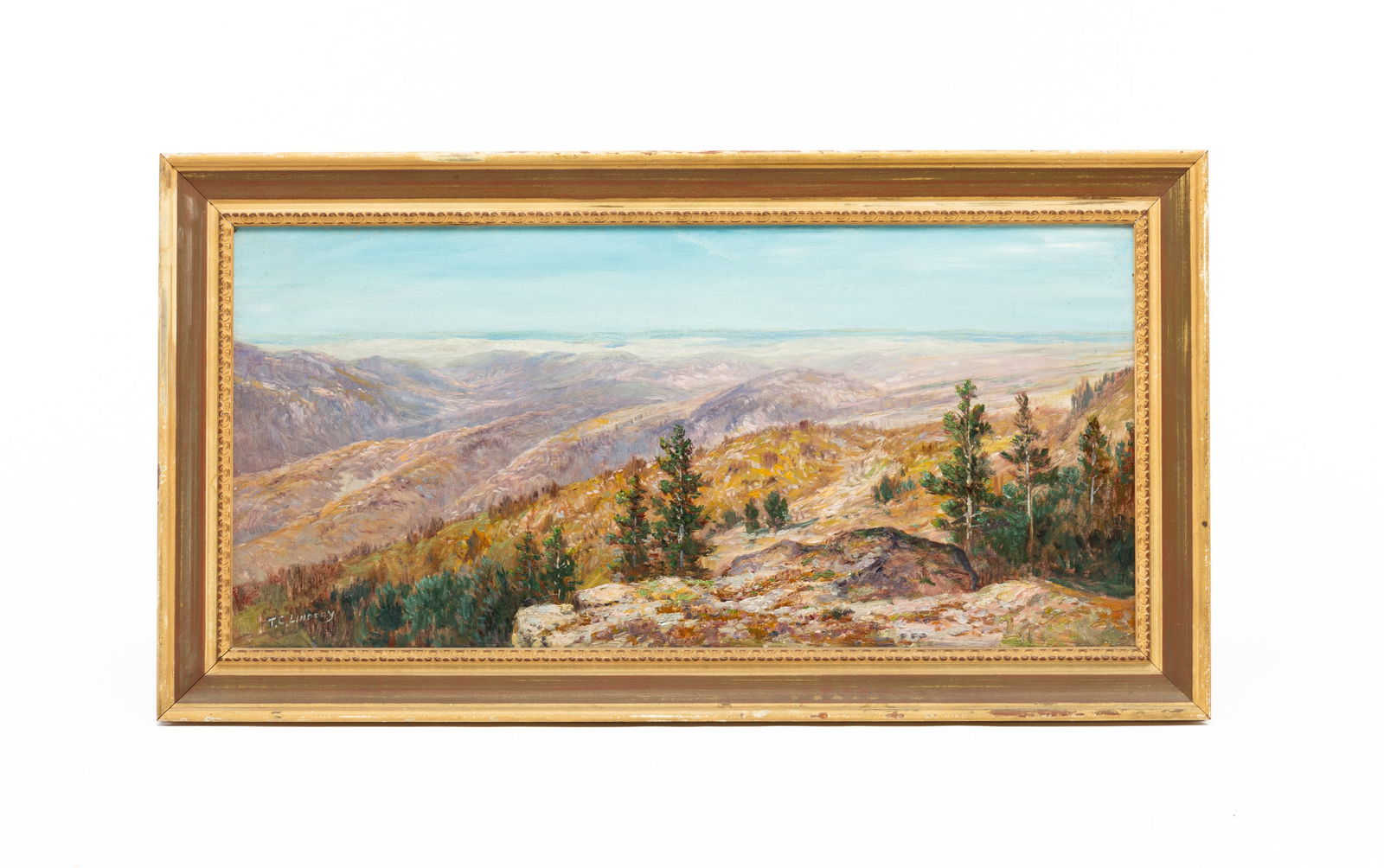 THOMAS CORWIN (TC) LINDSAY (1839-1907) "WHITE MOUNTAINS VISTA". (1 of 4)