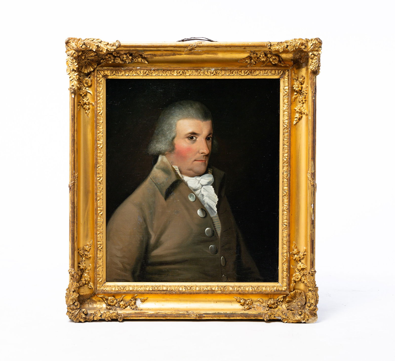 UNKNOWN ARTIST "PORTRAIT OF A GENTLEMAN". (1 of 3)