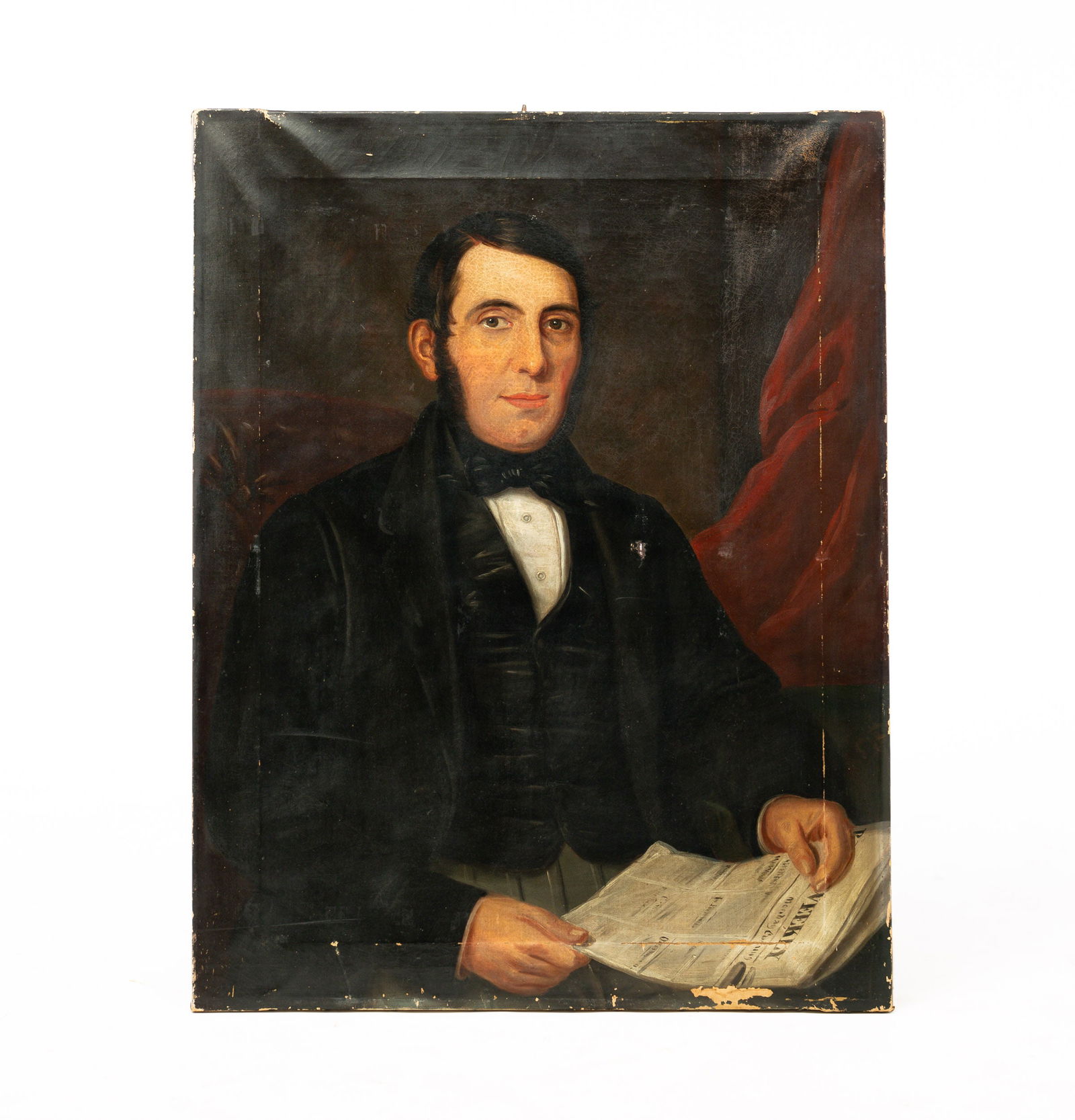 UNKNOWN ARTIST "PORTRAIT OF A GENTLEMAN". (1 of 4)