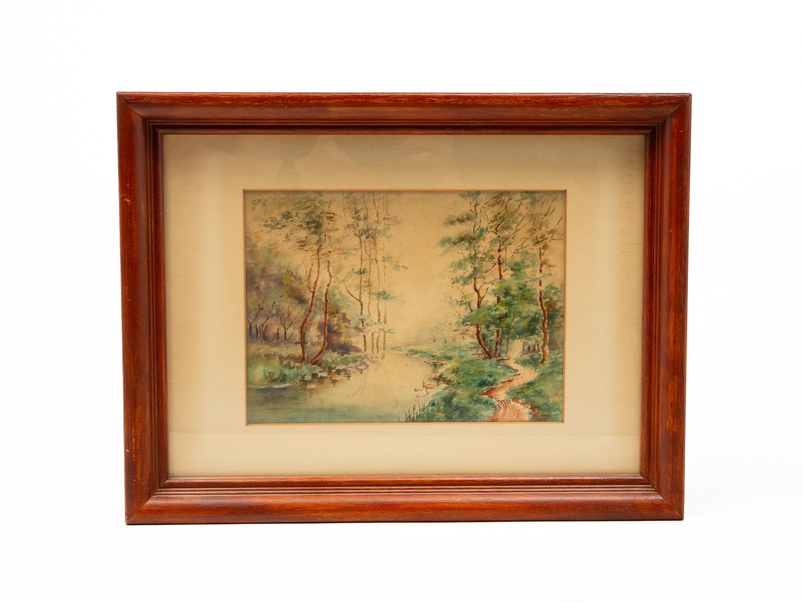 UNKNOWN ARTIST "WATERCOLOR LANDSCAPE". (1 of 4)